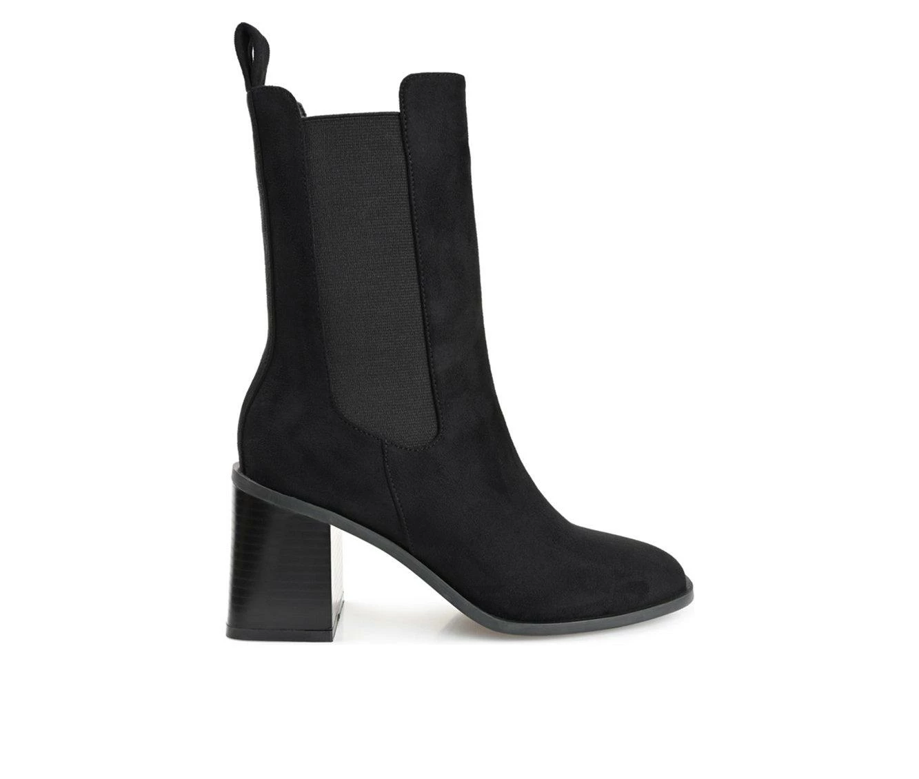 Budget 👍 Women's Journee Collection Kaydia Mid Calf Chelsea 🥾 Boots Black ⌛ 2 Budget 👍 Women's Journee Collection Kaydia Mid Calf Chelsea 🥾 Boots Black ⌛ - Image 2
