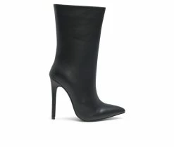 Coupon ⌛ Women's London Rag Micah Stiletto 🥾 Boots Black 💯