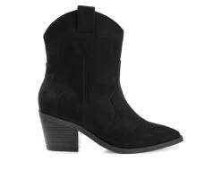 Wholesale 💯 Women's Journee Collection Becker Western 🥾 Boots Black ❤️
