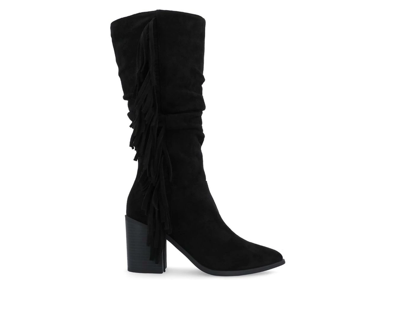 Coupon ✨ Women's Journee Collection Hartly-XWC Mid Calf Western Inspired Boot Black ✨ 2 Coupon ✨ Women's Journee Collection Hartly-XWC Mid Calf Western Inspired Boot Black ✨ - Image 2