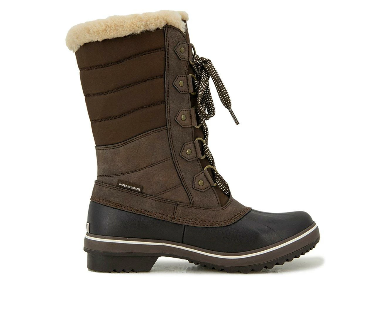 Budget 😀 Women's JBU By Jambu Siberia Water Resistant Mid Calf Winter 🥾 Boots Brown 🤩 2 Budget 😀 Women's JBU By Jambu Siberia Water Resistant Mid Calf Winter 🥾 Boots Brown 🤩 - Image 2