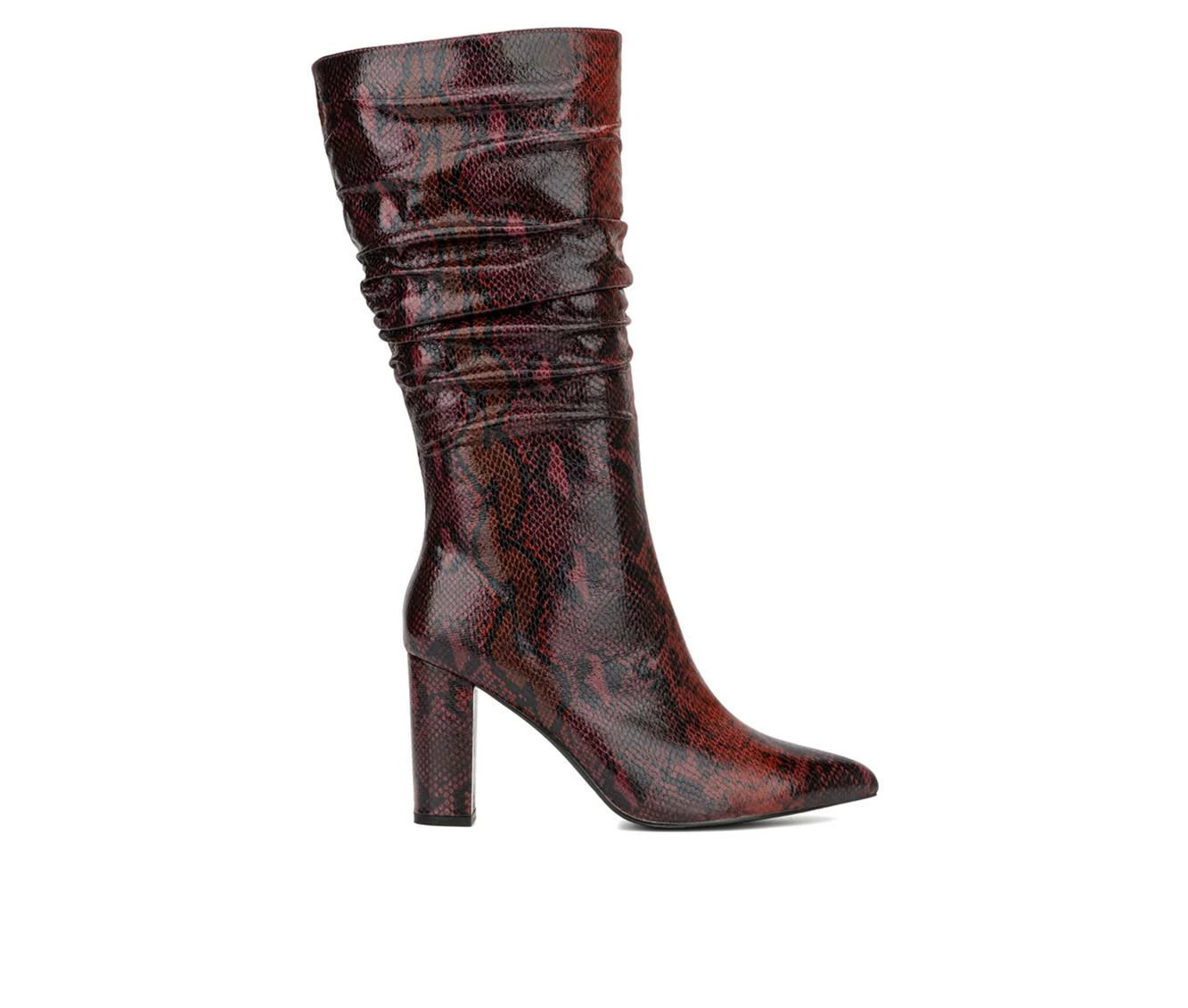 Best deal ๐ Women's New York And Company Earla Mid Calf Heeled ๐ฅพ Boots Burgundy ๐ 1 Best deal ๐ Women's New York And Company Earla Mid Calf Heeled ๐ฅพ Boots Burgundy ๐