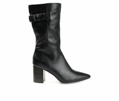 Deals ๐ Women's Journee Collection Wilo Wide Calf Mid ๐ฅพ Boots Black ๐ฅฐ