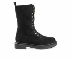Buy ๐ Women's Journee Collection Cadee Lace-Up ๐ฅพ Boots Black ๐คฉ