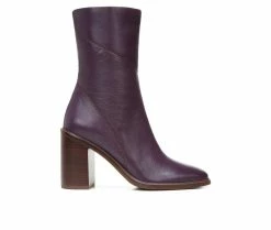 Wholesale ✔️ Women's Franco Sarto Stevie Mid 🥾 Boots Plum ⭐