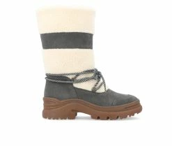Best deal ๐งจ Women's Journee Collection Galina Mid Calf Winter ๐ฅพ Boots Charcoal ๐