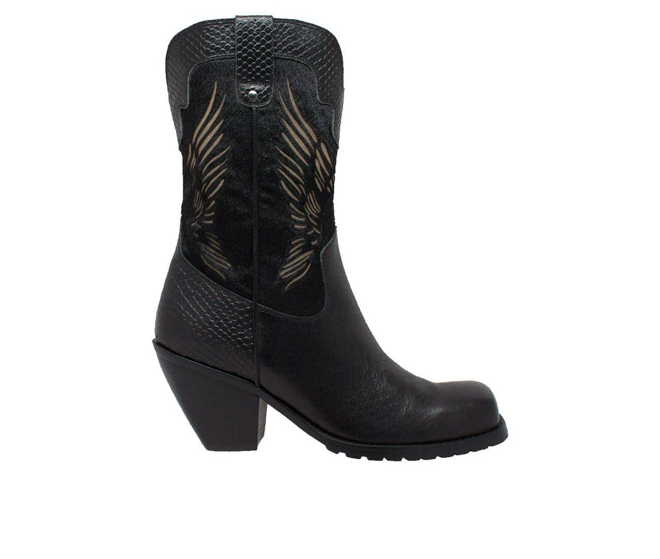 Buy ⭐ Women's RideTecs 11" Laser Eagle Western 🥾 Boots Black 💯 2 Buy ⭐ Women's RideTecs 11" Laser Eagle Western 🥾 Boots Black 💯 - Image 2
