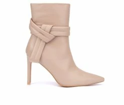 Front Page 29 Outlet ✨ Women's New York And Company Remy Booties Nude ✨