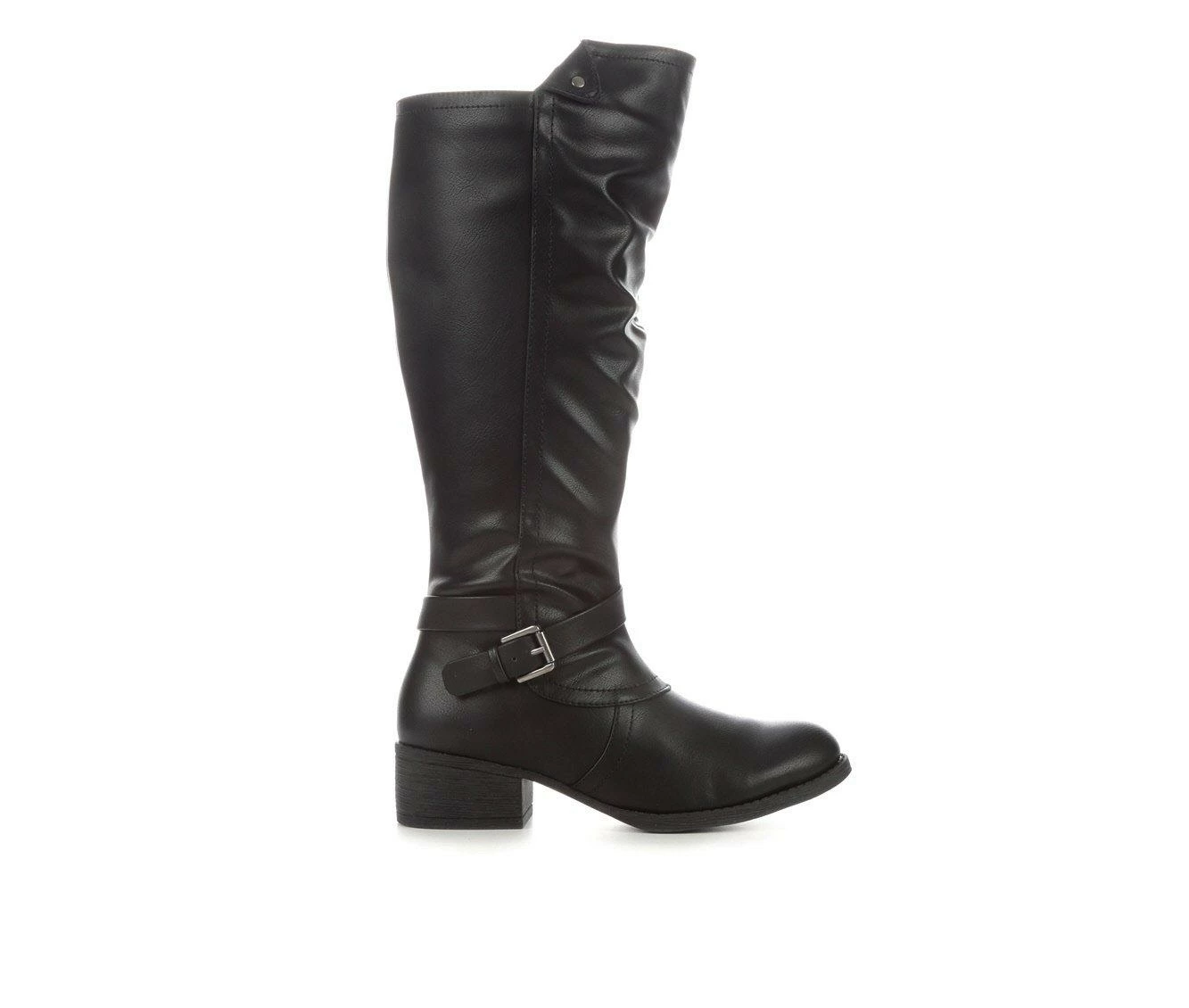 Outlet π Women's Sugar Daphne Wide Width & Wide Calf Knee High π₯Ύ Boots Black WW/ WC π 2 Outlet π Women's Sugar Daphne Wide Width & Wide Calf Knee High π₯Ύ Boots Black WW/ WC π - Image 2
