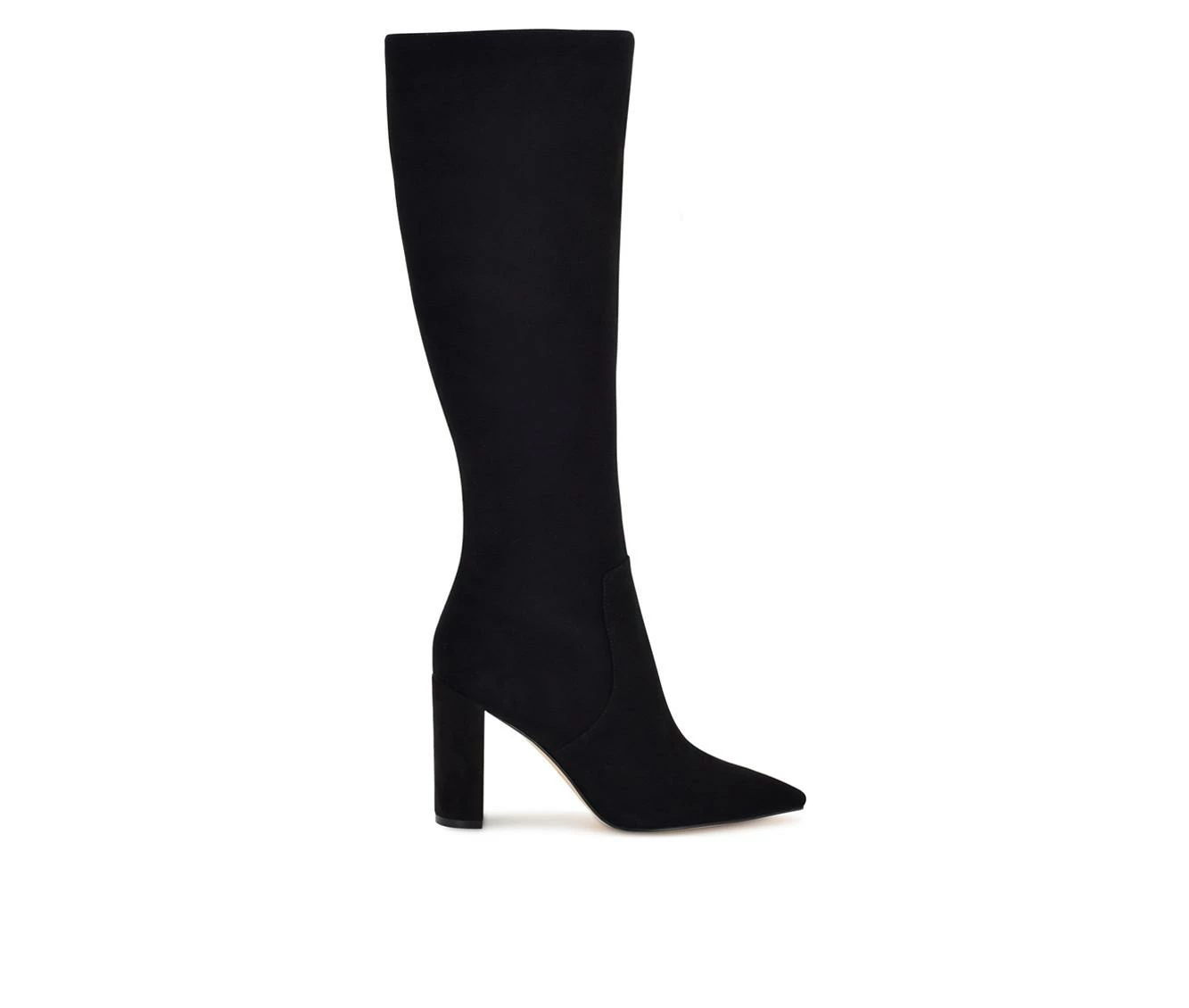 Best Sale ⭐ Women's Nine West Dane Heeled Knee High 🥾 Boots Black Suede 💯 1 Best Sale ⭐ Women's Nine West Dane Heeled Knee High 🥾 Boots Black Suede 💯