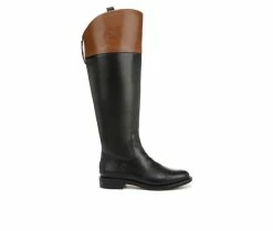 Coupon 🌟 Women's Franco Sarto Meyer 2 Wide Calf Knee High 🥾 Boots Black ✔️