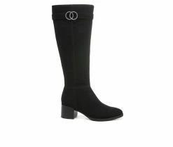 Buy 💯 Women's LifeStride Darling Wide Calf Knee High 🥾 Boots Black 😀