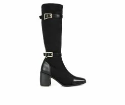 Wholesale โ Women's Journee Collection Gaibree Wide Calf Knee High ๐ฅพ Boots Black โค๏ธ
