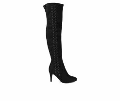 Deals ⭐ Women's Journee Collection Abie Knee High 🥾 Boots Black 🎁