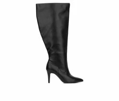 Best deal 💯 Women's Fashion To Figure Lisette XWC Knee High 🥾 Boots Black Wide ✔️