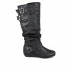 Deals 👏 Women's Journee Collection Tiffany Extra Wide Calf Knee High 🥾 Boots Black 🤩