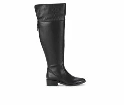 Wholesale 🎁 Women's Baretraps Marcela Wide Shaft Knee High 🥾 Boots Black 🌟