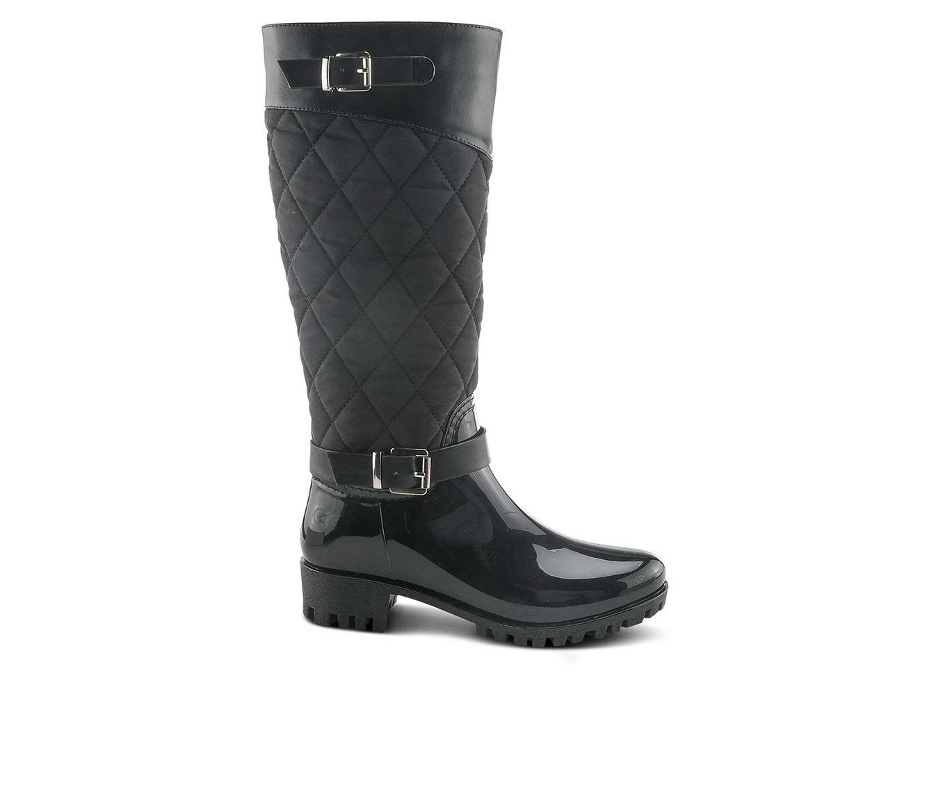 Cheap 😍 Women's SPRING STEP Lenina Rain 🥾 Boots Black ⌛ 1 Cheap 😍 Women's SPRING STEP Lenina Rain 🥾 Boots Black ⌛