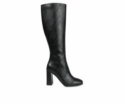 Hot Sale ✨ Women's Journee Collection Karima Extra Wide Calf Knee High 🥾 Boots Black 🌟 -London Fog Sales 1 437