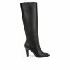 Best deal 🌟 Women's Franco Sarto Koko Wide Calf Knee High Heeled 🥾 Boots Black ❤️