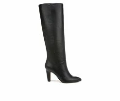 Best deal ๐ Women's Franco Sarto Koko Wide Calf Knee High Heeled ๐ฅพ Boots Black โค๏ธ