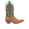 New ✔️ Women's Dingo Boot Comin Up Roses Western 🥾 Boots Camel 🤩