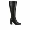 Top 10 ✨ Women's LifeStride Stratford Knee High 🥾 Boots Black Croco 🔔