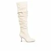 Cheapest ❤️ Women's Journee Collection Kindy Extra Wide Calf Knee High 🥾 Boots Bone 🎁