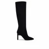 Cheap ⌛ Women's Nine West Eardy Knee High 🥾 Boots Black Suede 💯