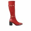 Coupon ⭐ Women's Journee Collection Gaibree Knee High 🥾 Boots Red ⭐