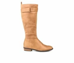 Coupon ⭐ Women's Journee Collection Lelanni Extra Wide Calf Knee High 🥾 Boots Tan 🥰 -London Fog Sales 1 541