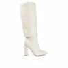 Outlet 😉 Women's Journee Collection Aurorra Extra Wide Calf Knee High 🥾 Boots Bone 🤩