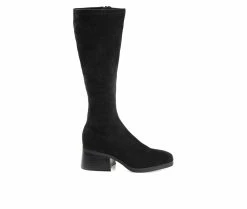 Promo 👍 Women's Journee Collection Aureila Extra Wide Calf Knee High 🥾 Boots Black 👍