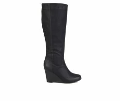 Outlet 🔥 Women's Journee Collection Langly Knee High 🥾 Boots Black ❤️
