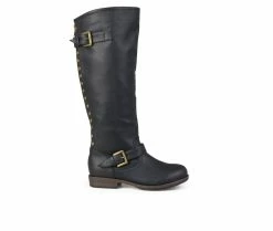 Promo 😍 Women's Journee Collection Spokane Knee High 🥾 Boots Brown 👍