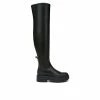 Discount 🌟 Women's Franco Sarto Janna Platform Knee High 🥾 Boots Black Croc 💯