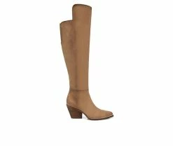 Discount ⭐ Women's Zodiac Ronson Knee High 🥾 Boots Latte 😉