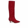 Wholesale 😉 Women's Journee Collection Vellia Extra Wide Calf Knee High 🥾 Boots Wine 🎉