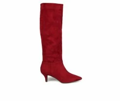 Wholesale ๐ Women's Journee Collection Vellia Extra Wide Calf Knee High ๐ฅพ Boots Wine ๐