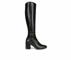 Brand new โค๏ธ Women's Franco Sarto Tribute Knee High ๐ฅพ Boots Black Croco ๐