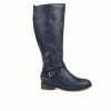 Discount 😀 Women's Journee Collection Ivie Extra Wide Calf Knee High 🥾 Boots Navy 🌟