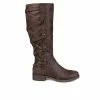 Budget 🔥 Women's Journee Collection Carly Extra Wide Calf Knee High 🥾 Boots Brown 👍