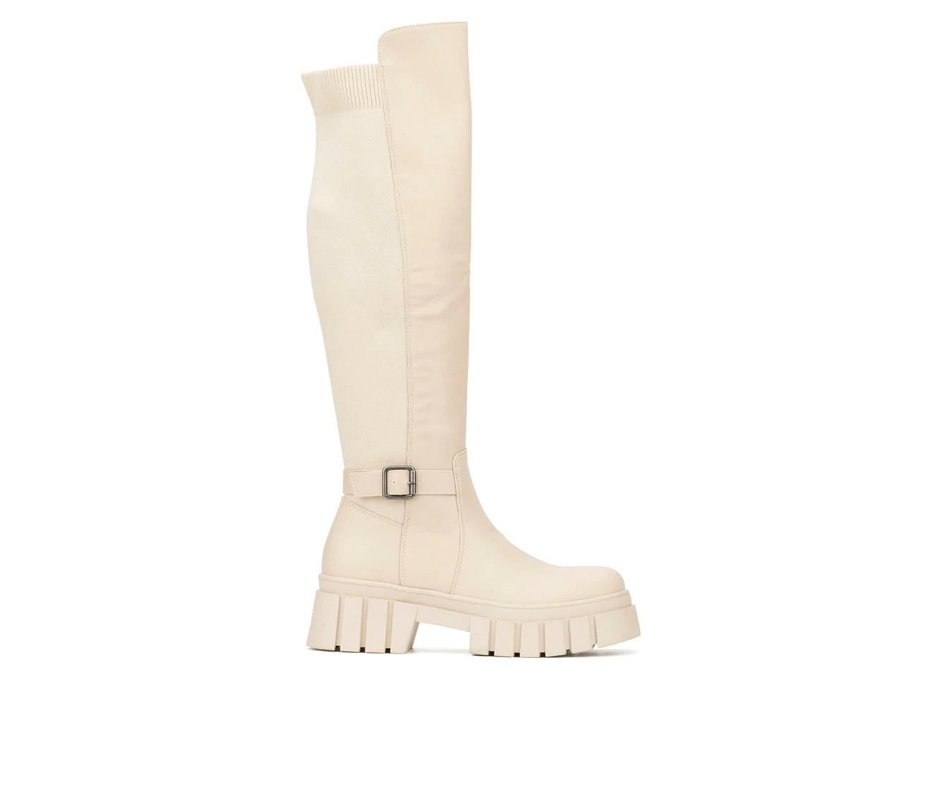 Best deal 🎁 Women's New York And Company Sara Knee High 🥾 Boots Bone 🔥 2 Best deal 🎁 Women's New York And Company Sara Knee High 🥾 Boots Bone 🔥 - Image 2