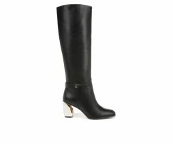 Wholesale 💯 Women's Franco Sarto Tiera High Knee High Heeled 🥾 Boots Black ✔️