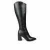Cheap ⭐ Women's Journee Signature Laila-WC Heeled Knee High 🥾 Boots Black 🎁