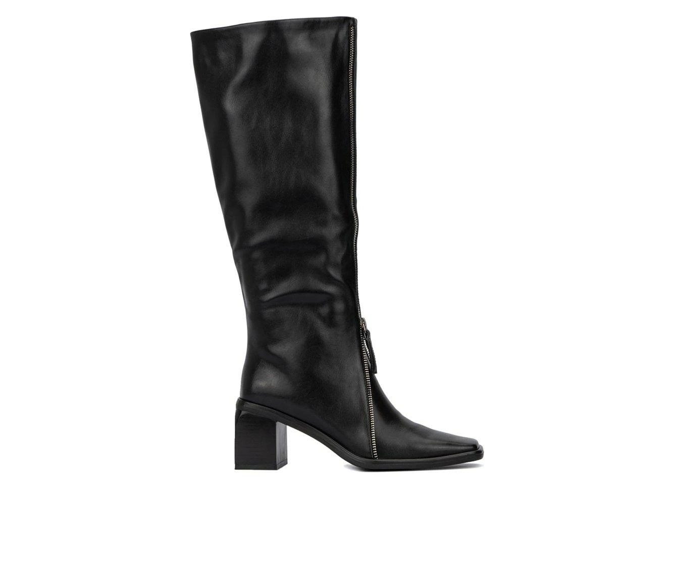 Outlet 🌟 Women's Torgeis Shylah Knee High 🥾 Boots Black 🎉 2 Outlet 🌟 Women's Torgeis Shylah Knee High 🥾 Boots Black 🎉 - Image 2