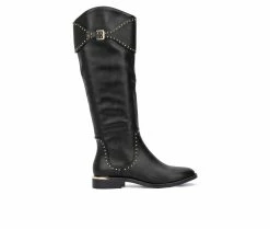 Outlet 👏 Women's Torgeis Sydney Knee High 🥾 Boots Black ⭐