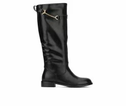 Promo ❤️ Women's Torgeis Serafina Knee High 🥾 Boots Black ⌛