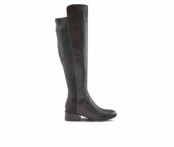 Coupon ✔️ Women's SPRING STEP Rider Knee High 🥾 Boots Dark Brown ⌛