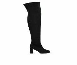 Budget ๐ Women's Fashion To Figure Natalia XWC Over The Knee High ๐ฅพ Boots Black Wide โค๏ธ